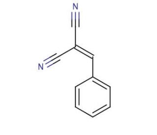 Benzylidenemalononitrile (CAS 2700-22-3) - chemical structure image