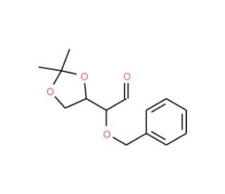 Benzyloxy-(2,2-dimethyl-[1,3]dioxolan-4-yl)-acetaldehyde (CAS 125512-36-9) - chemical structure image