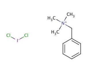 Benzyltrimethylammonium dichloroiodate (CAS 114971-52-7) - chemical structure image