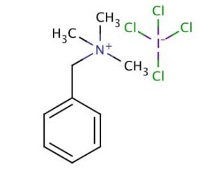 Benzyltrimethylammonium tetrachloroiodate (CAS 121309-88-4) - chemical structure image