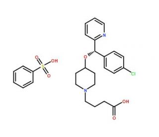 Bepotastine besilate (CAS 190786-44-8) - chemical structure image