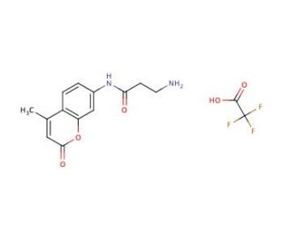 &beta;-Alanine 7-amino-4-methylcoumarin trifluoroacetate salt (CAS 201847-54-3) - chemical structure image