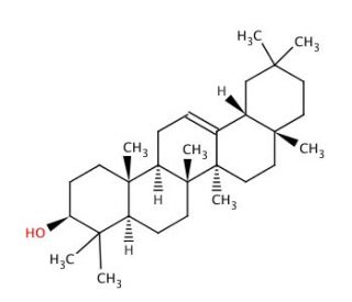 β-Amyrin (CAS 559-70-6) - chemical structure image