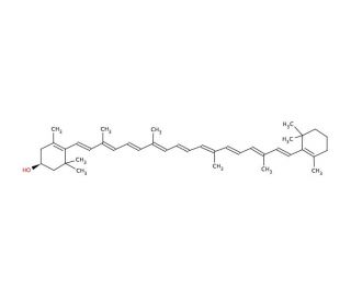 &beta;-Cryptoxanthin (CAS 472-70-8) - chemical structure image