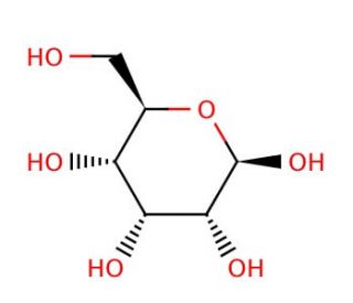 &beta;-D-Allose (CAS 7283-09-2) - chemical structure image