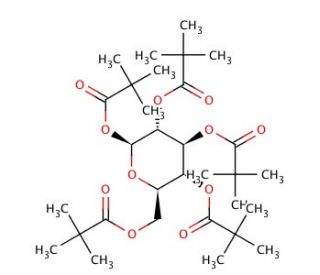 &beta;-D-Galactose pentapivalate (CAS 108342-85-4) - chemical structure image