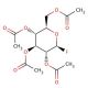 β-D-Glucopyranosyl fluoride tetraacetate 的分子结构, CAS编号: 2823-46-3 β-D-Glucopyranosyl fluoride tetraacetate (CAS 2823-46-3) - chemical structure image