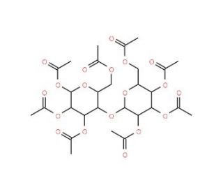 &beta;-D-Maltose octaacetate (CAS 22352-19-8) - chemical structure image