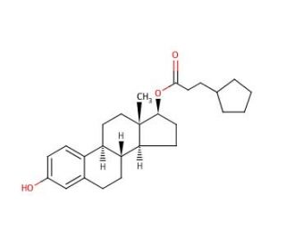 β-Estradiol 17-cypionate (CAS 313-06-4) - chemical structure image