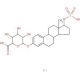 β-Estradiol 3-(β-D-glucuronide) 17-sulfate dipotassium salt (CAS 99156-45-3) - chemical structure image