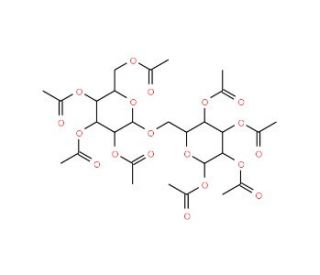 &beta;-Gentiobiose octaacetate (CAS 4613-78-9) - chemical structure image