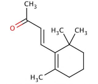 &beta;-Ionone (CAS 79-77-6) - chemical structure image