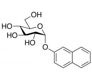 &beta;-Naphthyl &alpha;-D-Glucopyranoside (CAS 25320-79-0) - chemical structure image