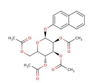 &beta;-Naphthyl &beta;-D-Glucopyranoside Tetraacetate (CAS 14581-89-6) - chemical structure image