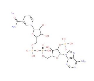 &beta;-Nicotinamide adenine dinucleotide 3&prime;-phosphate reduced form, sodium salt - chemical structure image