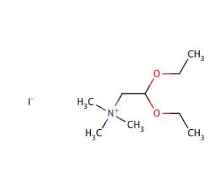 Betainealdehyde Diethylacetal Iodide (CAS 6711-89-3) - chemical structure image