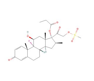 Betamethasone 17-Propionate 21-Mesylate (CAS 15423-80-0) - chemical structure image