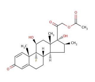 Betamethasone 21-acetate (CAS 987-24-6) - chemical structure image