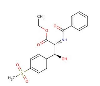 (&beta;S)-N-Benzoyl-&beta;-hydroxy-4-(methylsulfonyl)-D-phenylalanine Ethyl Ester (CAS 139164-32-2) - chemical structure image