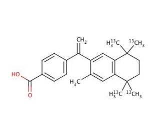 Bexarotene-13C4 (CAS 1185030-01-6) - chemical structure image