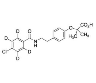 Bezafibrate-d4 (CAS 1189452-53-6) - chemical structure image