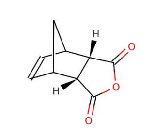 Bicyclo[2.2.1]hept-5-ene-2,3-dicarboxylic anhydride (CAS 826-62-0) - chemical structure image