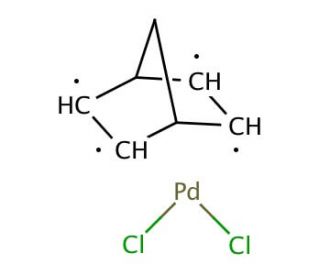 (Bicyclo[2.2.1]hepta-2,5-diene)dichloropalladium(II) (CAS 12317-46-3) - chemical structure image
