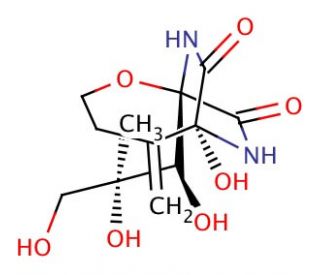 Bicyclomycin (CAS 38129-37-2) - chemical structure image