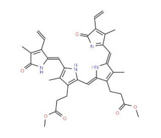 Biliverdin dimethyl ester (CAS 10035-62-8) - chemical structure image