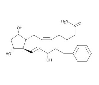 Bimatoprost amide (CAS 155205-89-3) - chemical structure image