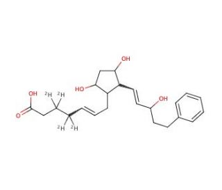 Bimatoprost, free acid-d4 (CAS 58976-50-4) - chemical structure image