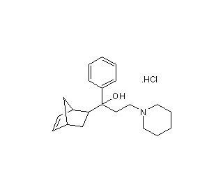 Biperiden hydrochloride (CAS 1235-82-1) - chemical structure image