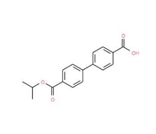Biphenyl-4,4&prime;-dicarboxylic acid 4-isopropyl ester - chemical structure image