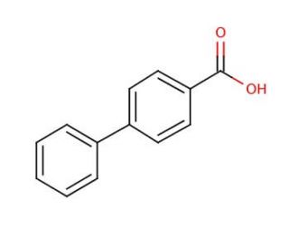 Biphenyl-4-carboxylic acid (CAS 92-92-2) - chemical structure image