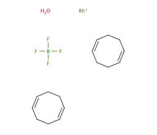 Bis(1,5-cyclooctadiene)rhodium(I) tetrafluoroborate (CAS 207124-65-0) - chemical structure image