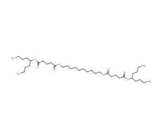 Bis(1-butylpentyl)decane-1,10-diyl diglutarate (CAS 101342-76-1) - chemical structure image
