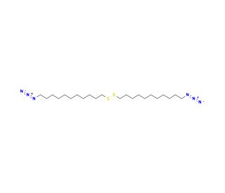 Bis(11-azidoundecyl) disulfide (CAS 881375-91-3) - chemical structure image