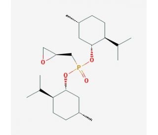 Bis[(1R,2S,5R)-2-isopropyl-5-methylcyclohexyl] [(2S)-oxiran-2-ylmethyl]phosphonate - chemical structure image
