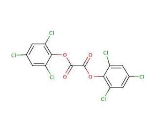 Bis(2,4,6-trichlorophenyl) oxalate (CAS 1165-91-9) - chemical structure image