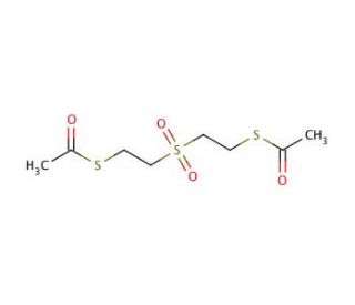 Bis(2-acetylmercaptoethyl) sulfone (CAS 17096-46-7) - chemical structure image