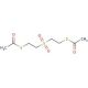 Bis(2-acetylmercaptoethyl) sulfone (CAS 17096-46-7) - chemical structure image