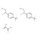 Bis(2-amino-1-[4-(trifluoromethyl)phenyl]ethan-1-ol); oxalic acid - chemical structure image