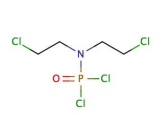 Bis(2-chloroethyl)aminophosphoric Dichloride (CAS 127-88-8) - chemical structure image