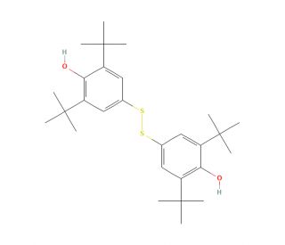 Bis(3,5-di-tert-butylphen-4-ol) Disulfide (CAS 6386-58-9) - chemical structure image