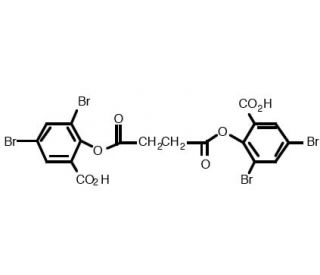 Bis(3,5-dibromosalicyl) succinate (CAS 71337-52-5) - chemical structure image