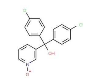 Bis-(4-chloro-phenyl)-(1-oxy-pyridin-3-yl)-methanol - chemical structure image