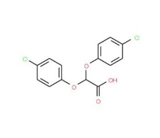 Bis(4-chlorophenoxy)acetic acid (CAS 29815-94-9) - chemical structure image