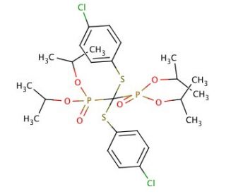 Bis[(4-chlorophenyl)thiomethylene]biphosphonic Acid, Tetraisopropyl Ester (CAS 887353-24-4) - chemical structure image