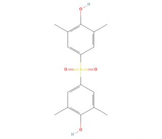 Bis(4-hydroxy-3,5-dimethylphenyl) Sulfone (CAS 13288-70-5) - chemical structure image
