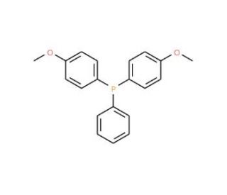 Bis(4-methoxyphenyl)phenylphosphine (CAS 14180-51-9) - chemical structure image